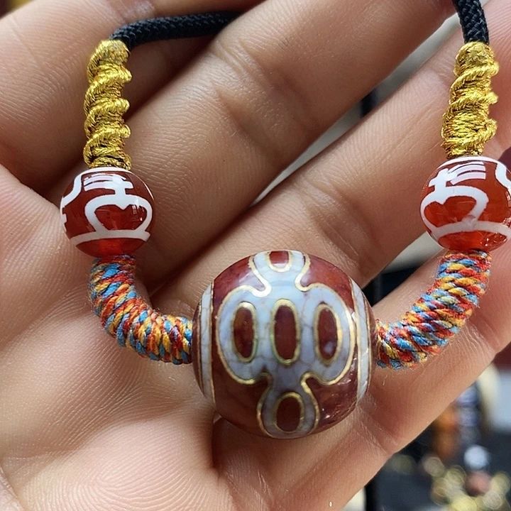 玛瑙/玉髓（覆膜）合金颈饰