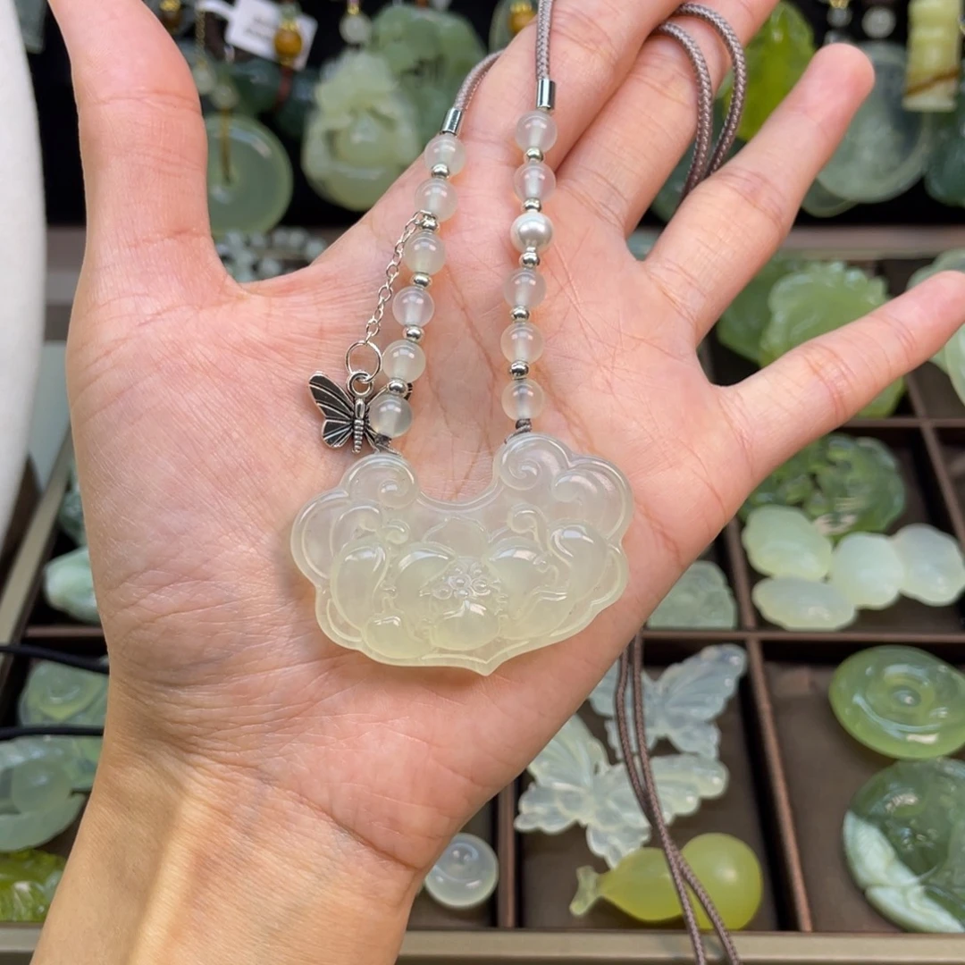 蛇纹石玉未镶嵌项链