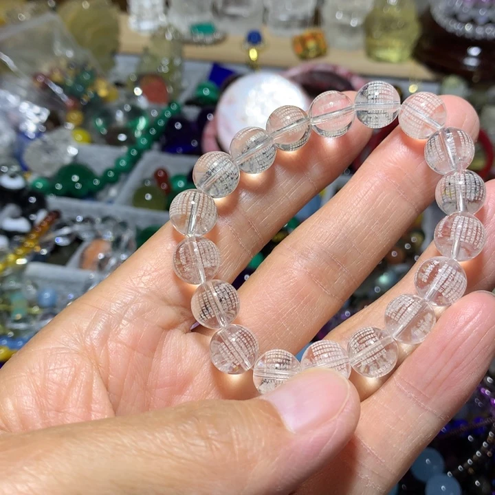 水晶手链未镶嵌10mm心经手串