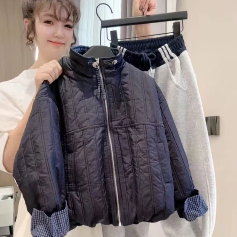 儿童棉服加厚外套秋冬2025新款女童中大童洋气男童夹棉韩版夹克潮