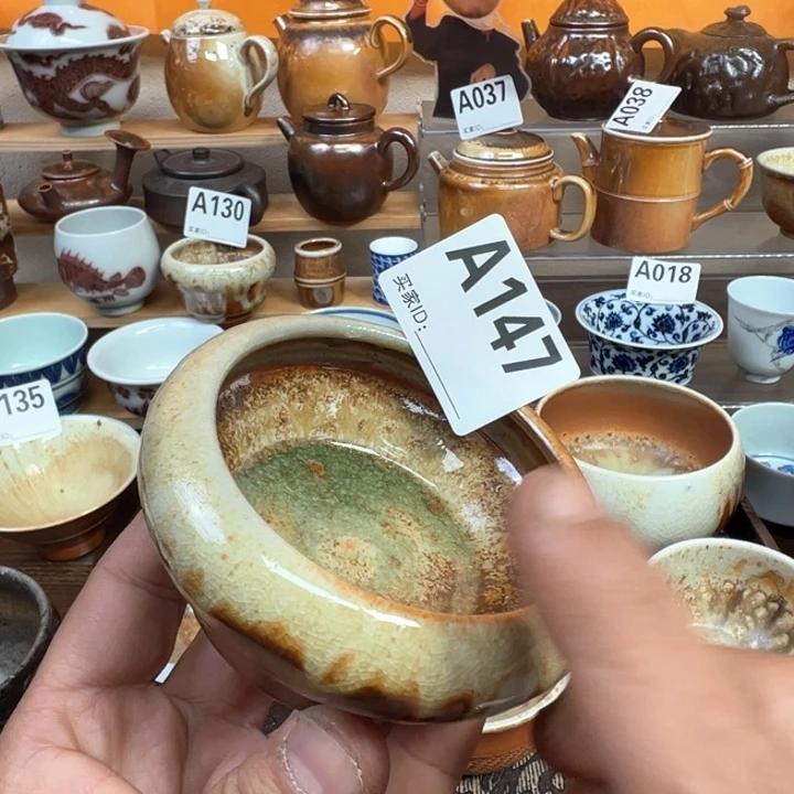 摆件147景德镇手工柴烧茶器