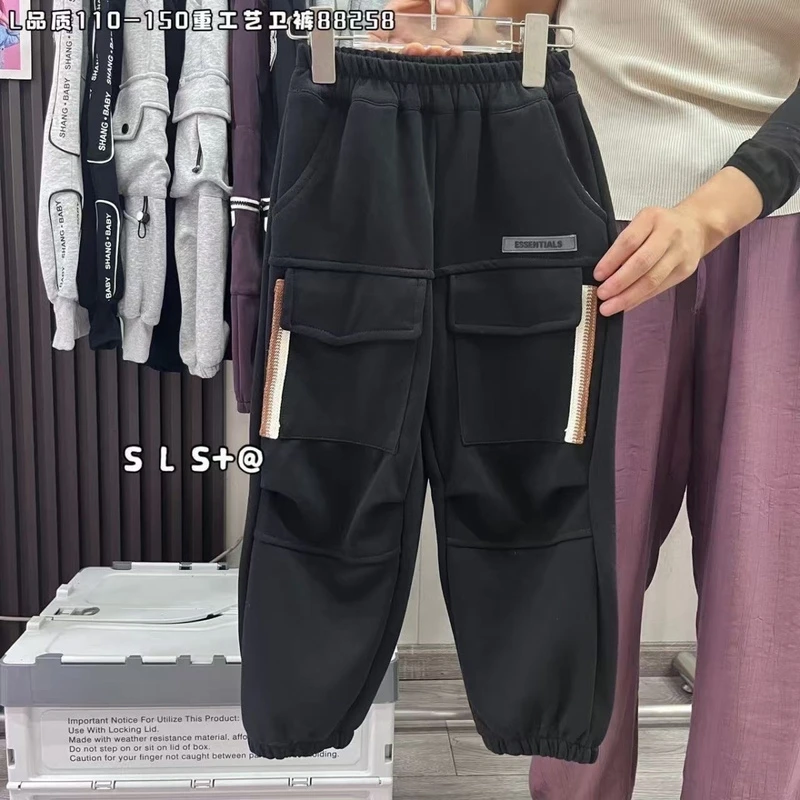 0221LL工装口袋款纯色卫裤1017