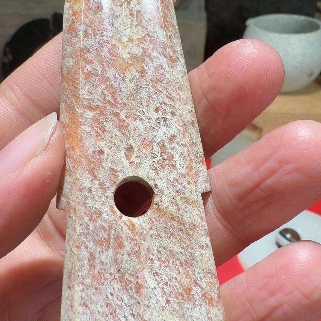 金***草和田玉未镶嵌挂件