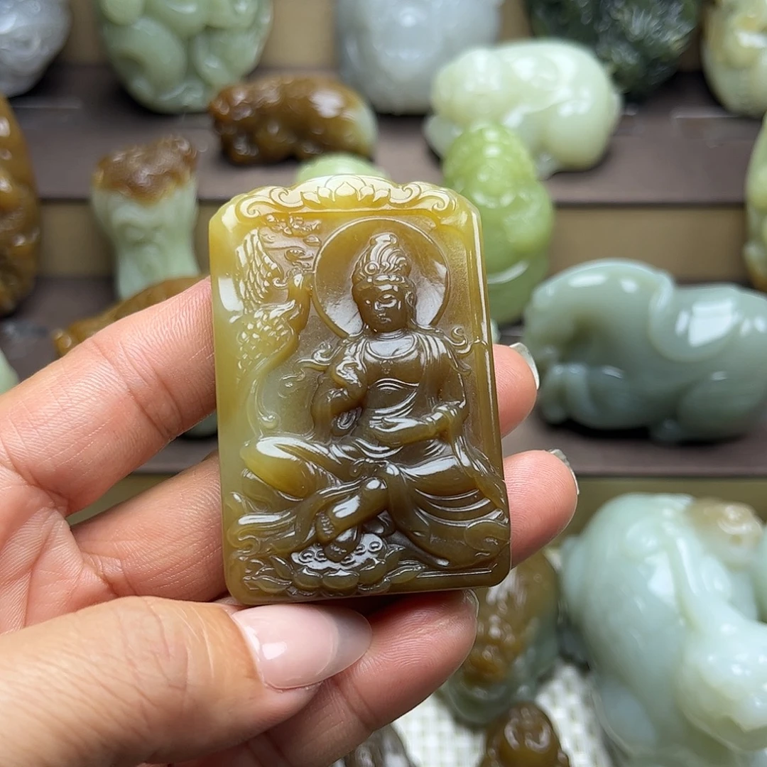 军***哥和田玉未镶嵌挂件