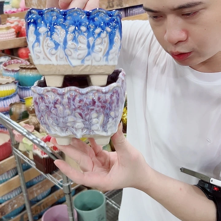 有孔，满10元发货多肉陶瓷花盆
