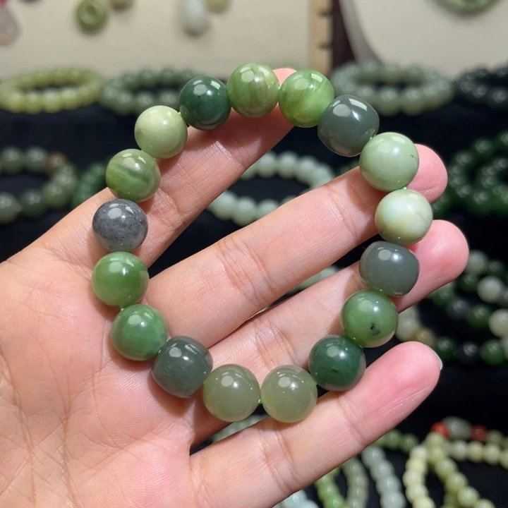 和田玉未镶嵌手链卡12