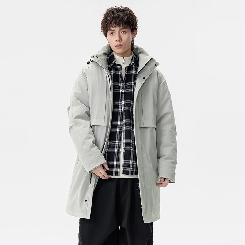 【冬季棉服】蝈蝈原创大码中长款男加肥加大棉袄加厚大码长款外套