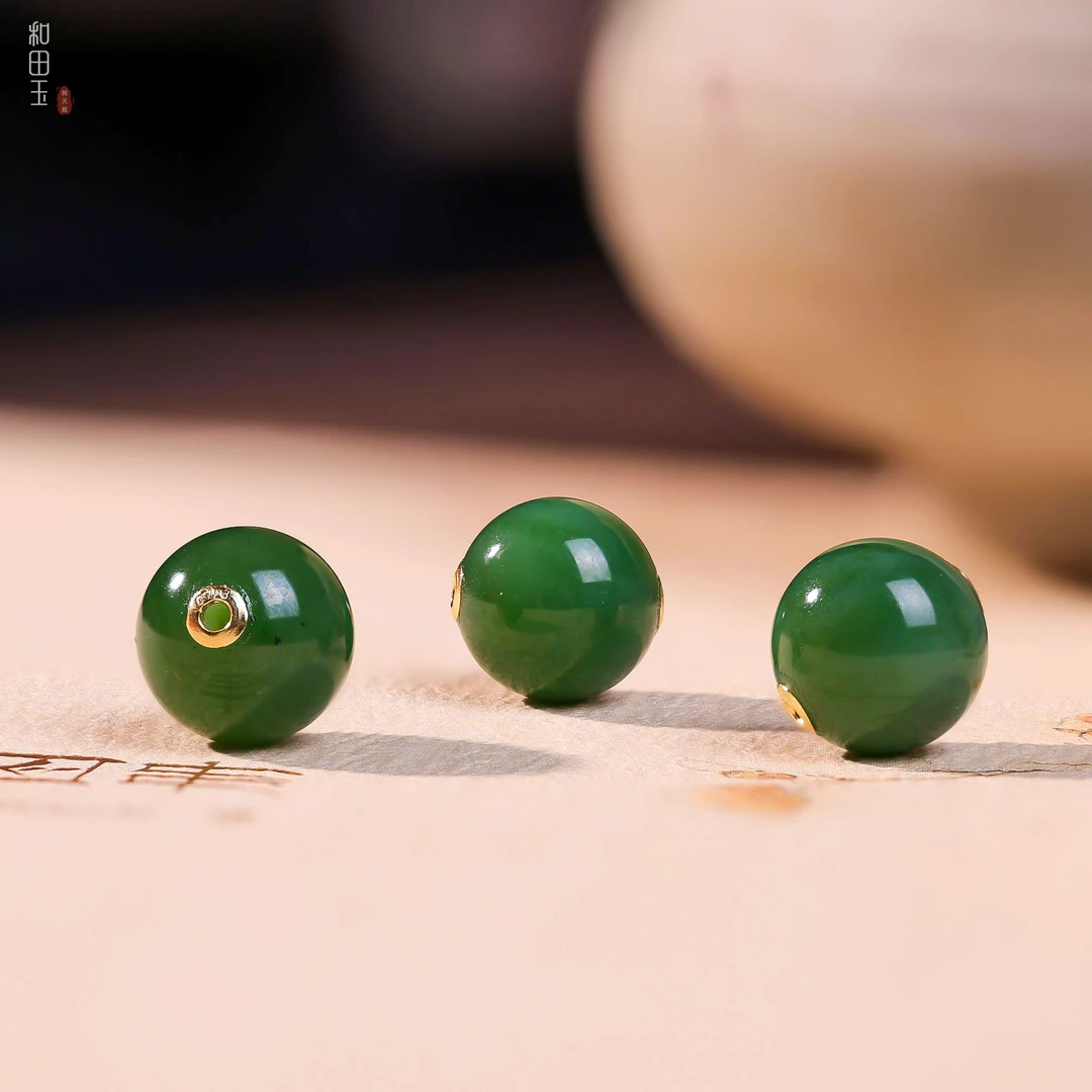 【李哥推荐】18k金和田玉吊坠12m左右@ZP50114007@多样性发一