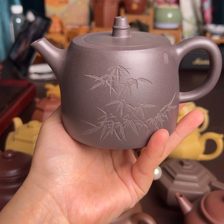 峻***哥茶壶紫砂天青汗铎