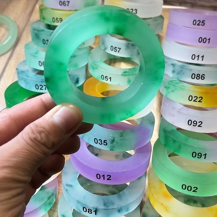 落***日玉非洲翠手镯链接定制