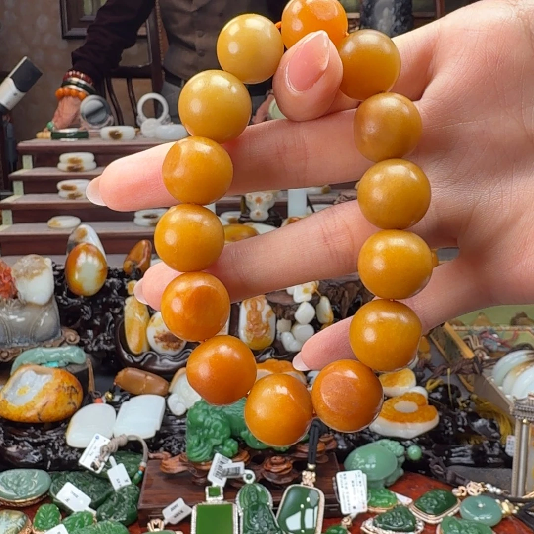 和田玉未镶嵌手链