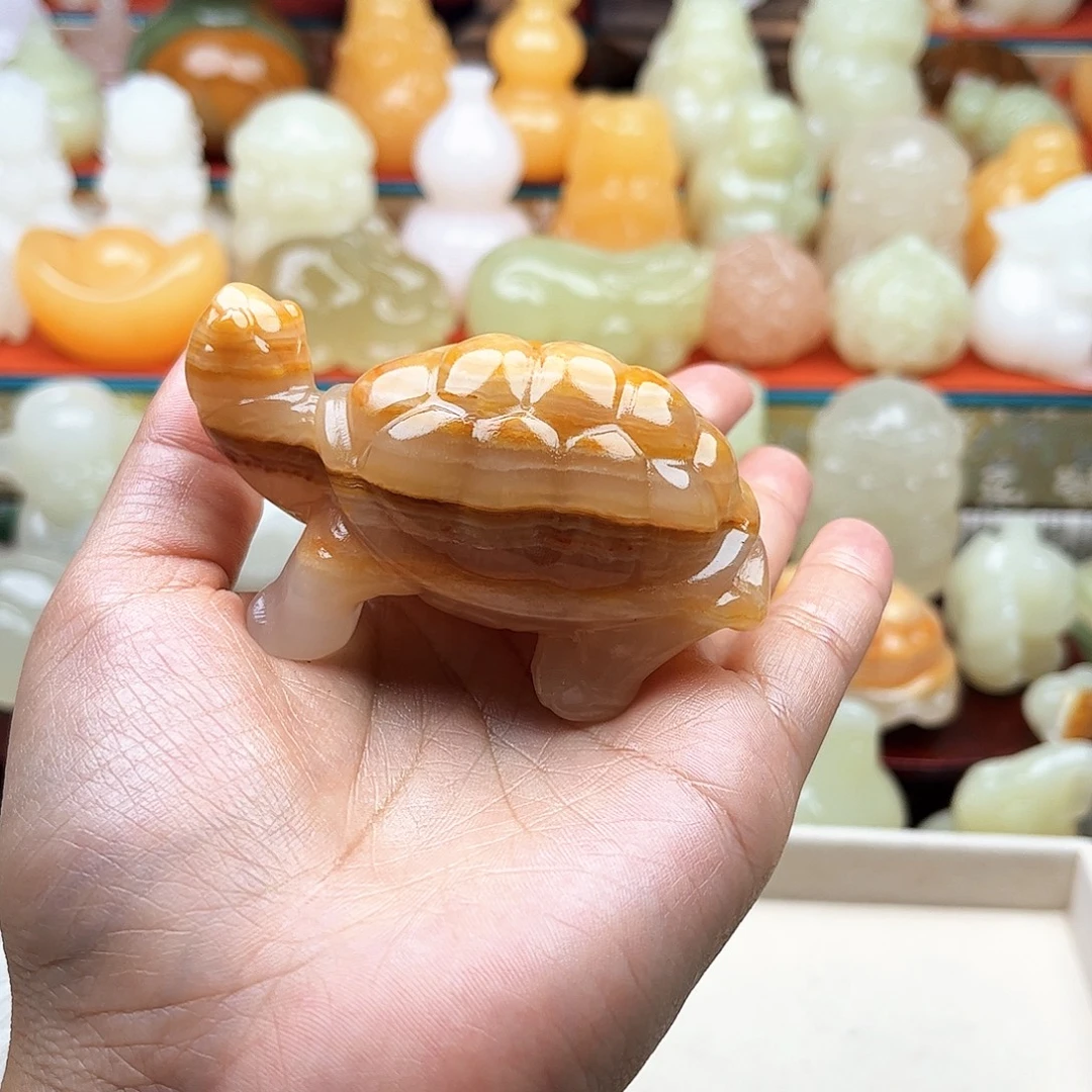用***1石材乌龟手把摆件