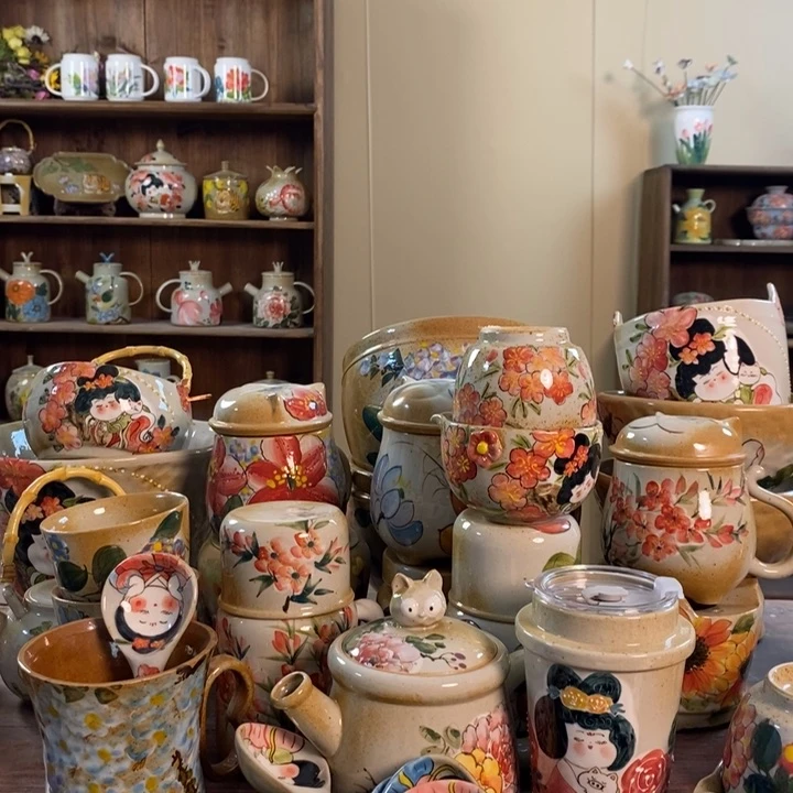 杯景德镇釉下五彩陶瓷