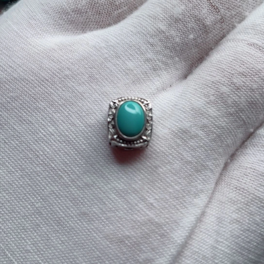 银S925镶嵌绿松石珠宝奇石