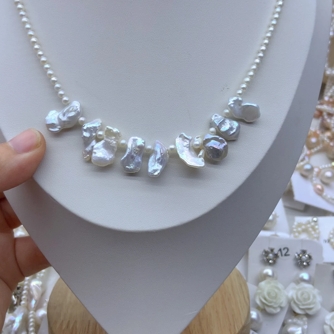 淡水珍珠未镶嵌耳饰