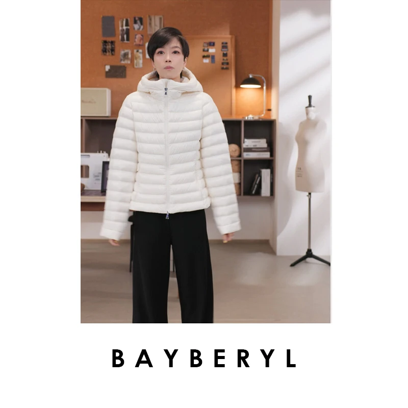 FF-BAYBERYL老贝速暖羽绒*轻薄绗缝百搭秋冬羽绒服9YRF5J1143