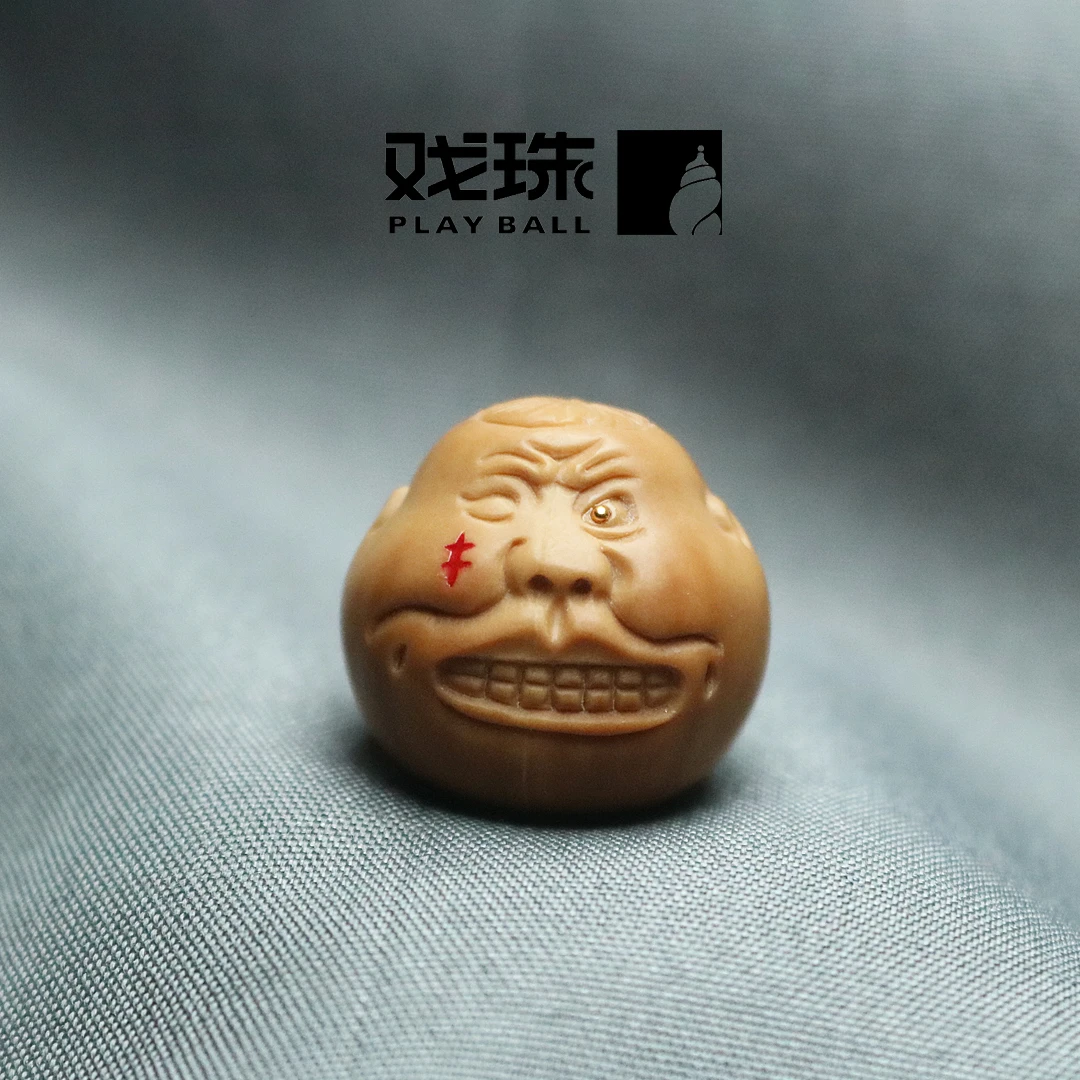 猴头配饰猴头雕刻配饰人生百态创意镶嵌文玩猴头老型配饰精工雕刻