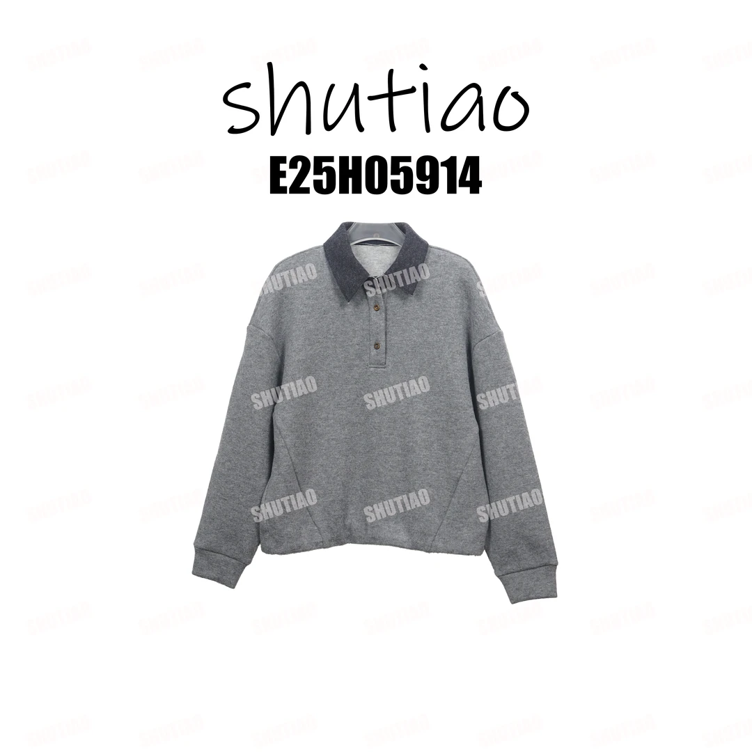 【SHUTIAO】2025冬季：新款小众设计款卫衣E25H05914