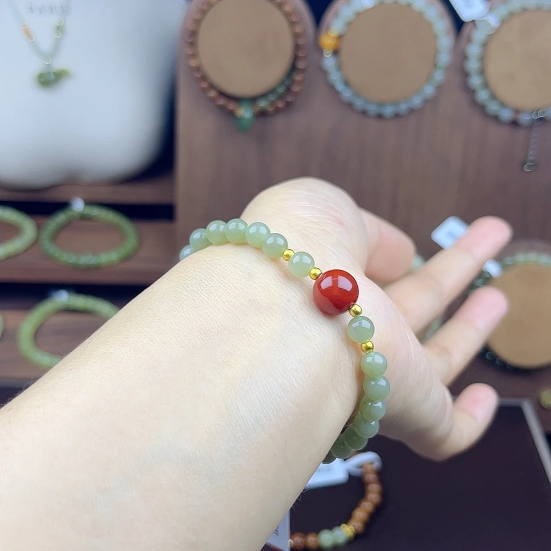 和田玉未镶嵌手链