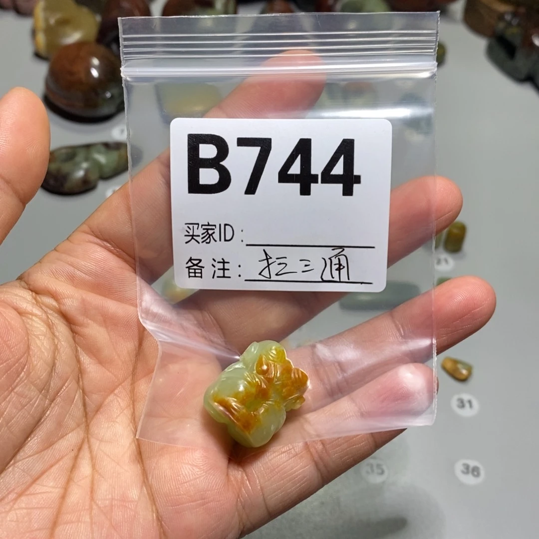 岫岩河磨玉（透闪石质玉）未镶嵌颈饰琪**胜