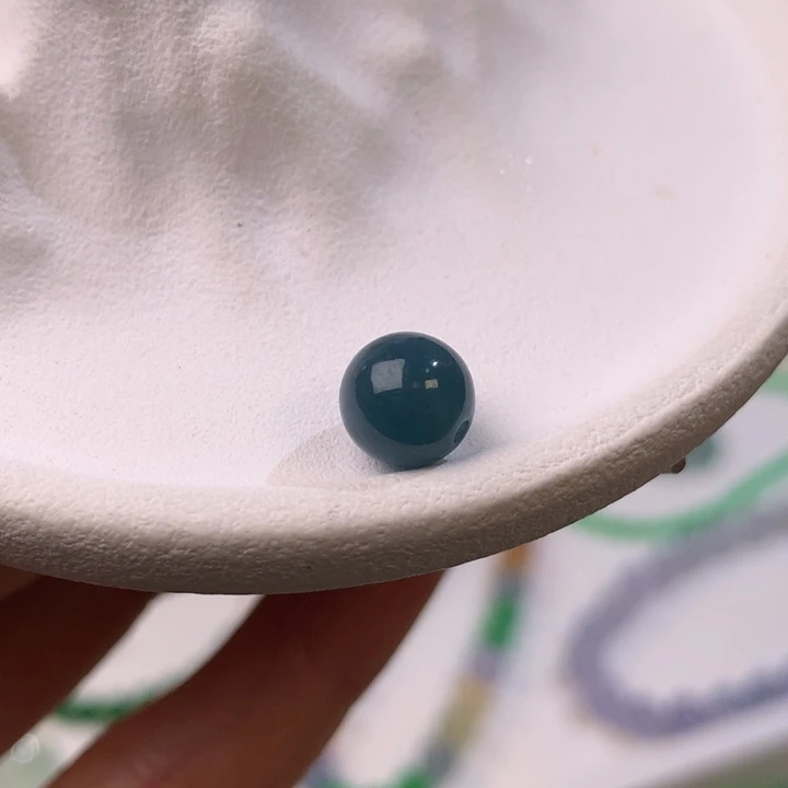 翡翠散珠牛仔蓝 7.5mm
