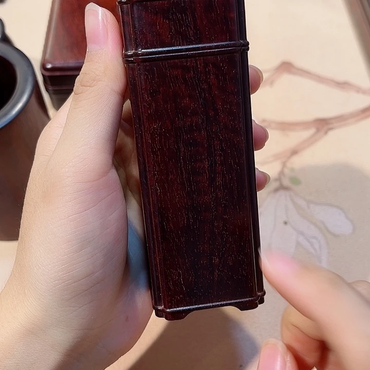 凡***檀香紫檀（小叶紫檀）小罐子高度11.5