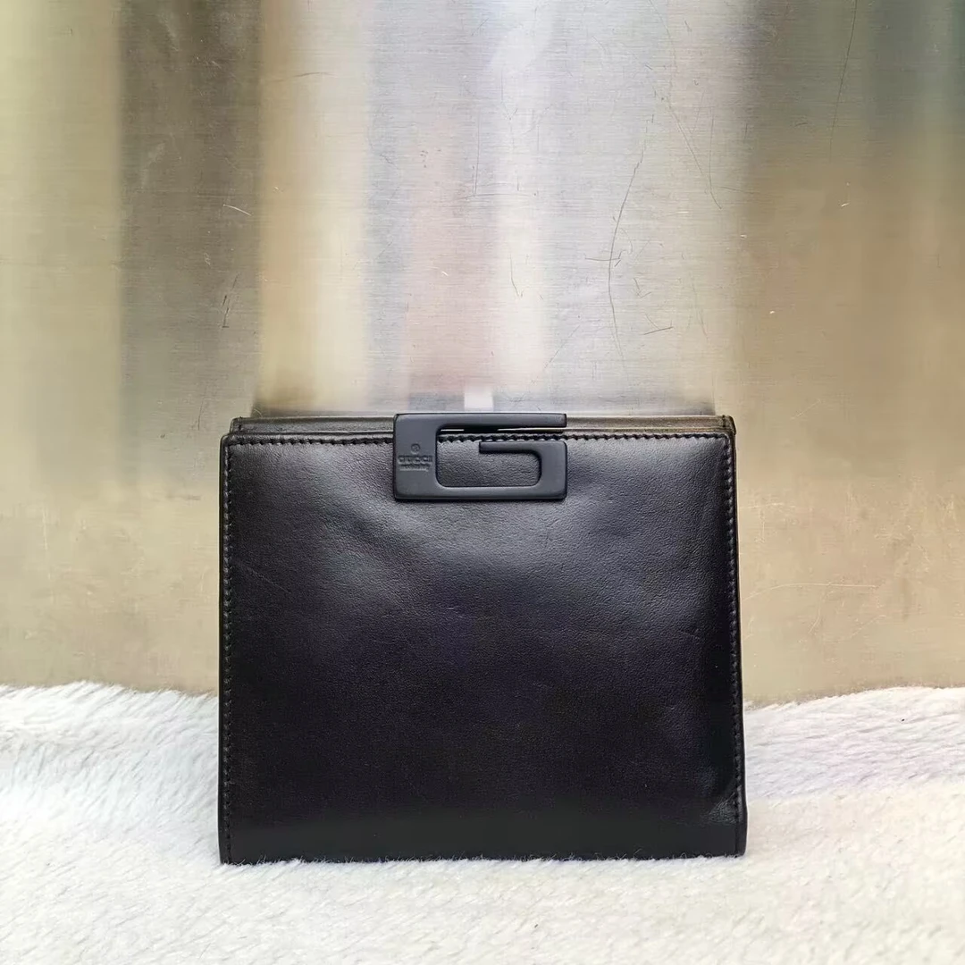 99新 GUCCI/古驰 爱马98新古驰GUCCI短款钱包6951