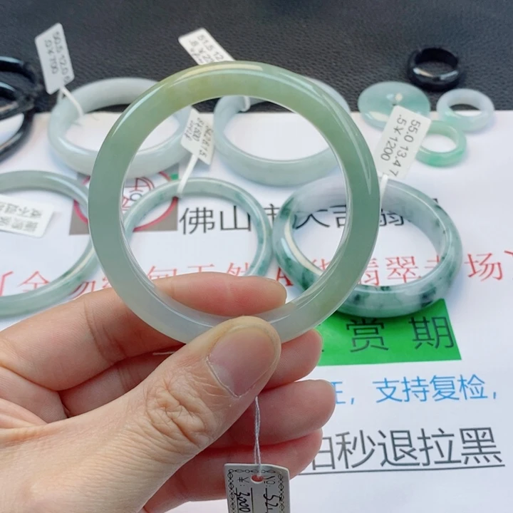 翡翠未镶嵌手镯正圈手镯51-52圈口