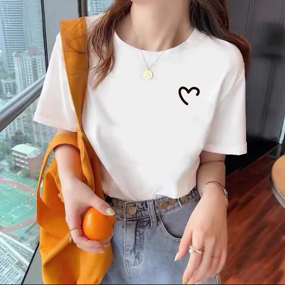 【印花款】2025新款时尚潮流休闲显瘦百搭圆领T恤-男女同款印花短袖