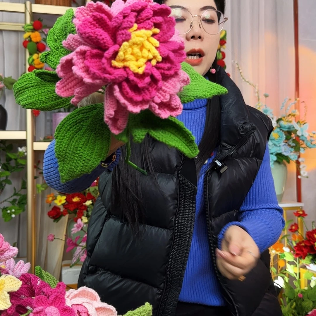 手工钩织设计花束