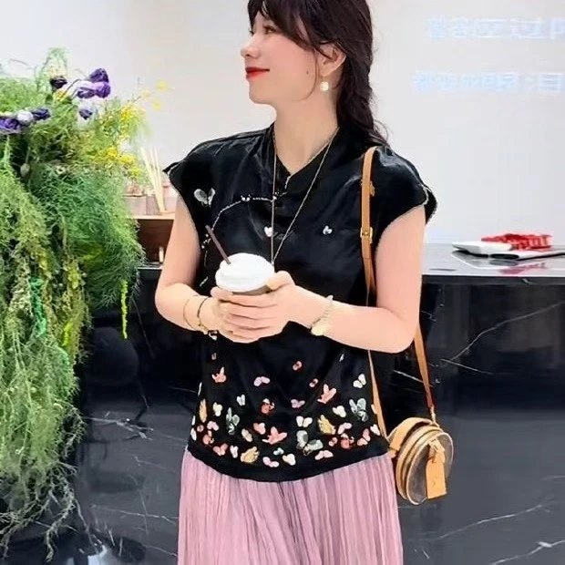 2118款时尚气质夏季新中式上衣