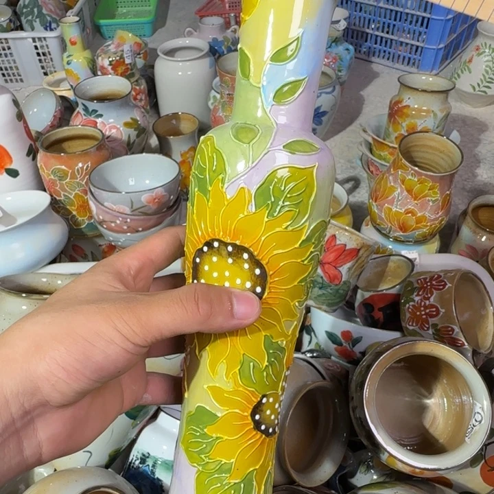 釉下彩手绘(微瑕慎拍)145
