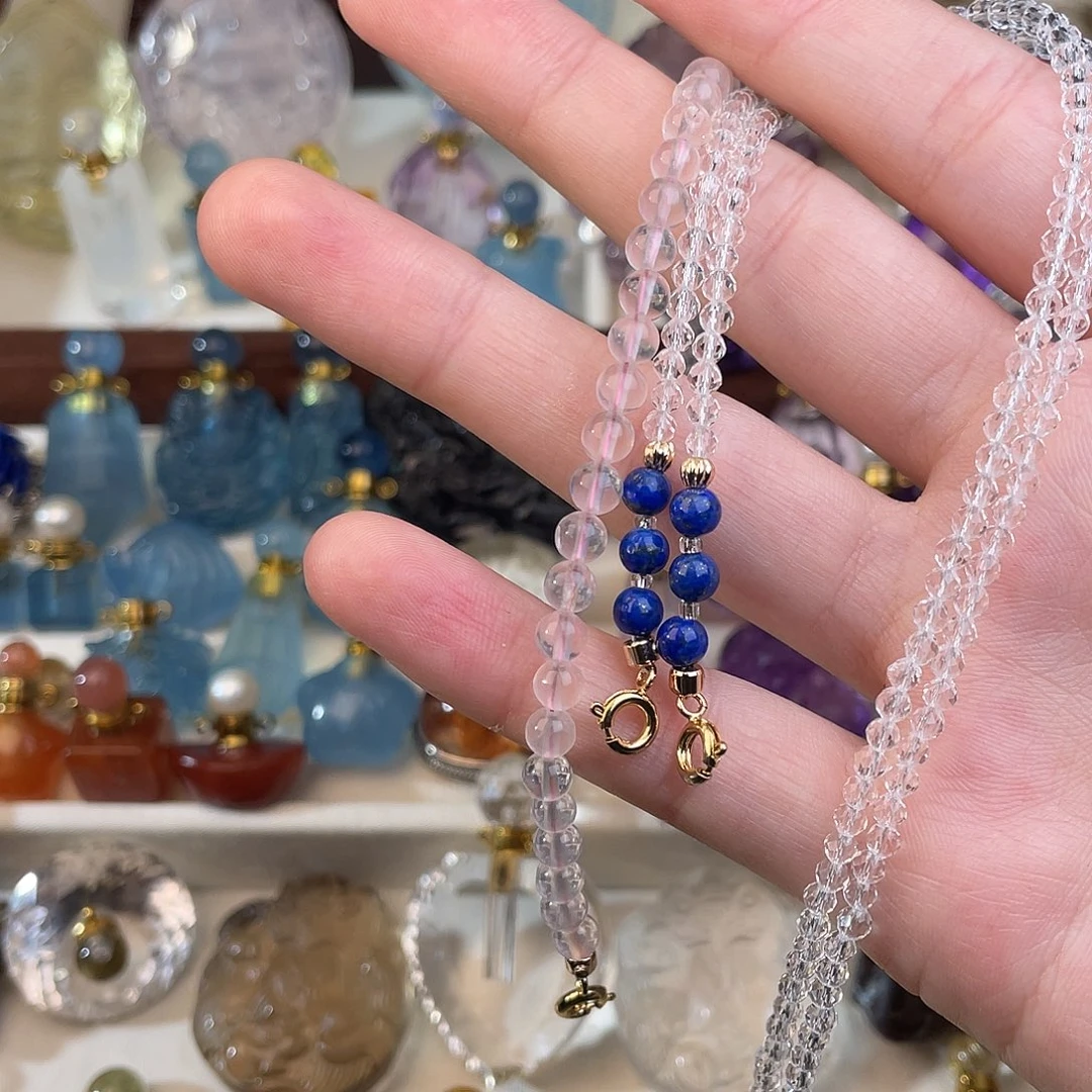 紫晶颈饰未镶嵌三*天然水晶吊坠859