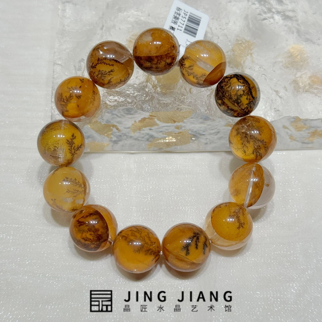 晶匠 胶花小树手串 15-16mm+ 编号H-JP57711