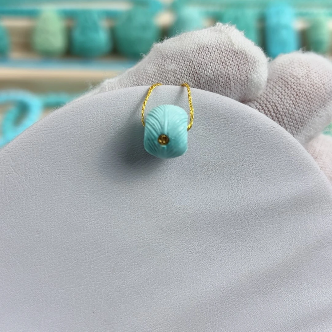 未镶嵌绿松石单珠