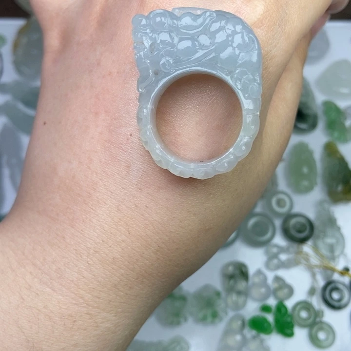 定制翡翠未镶嵌扳指