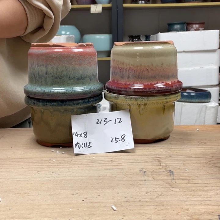 紫砂花盆多肉花盆微瑕12