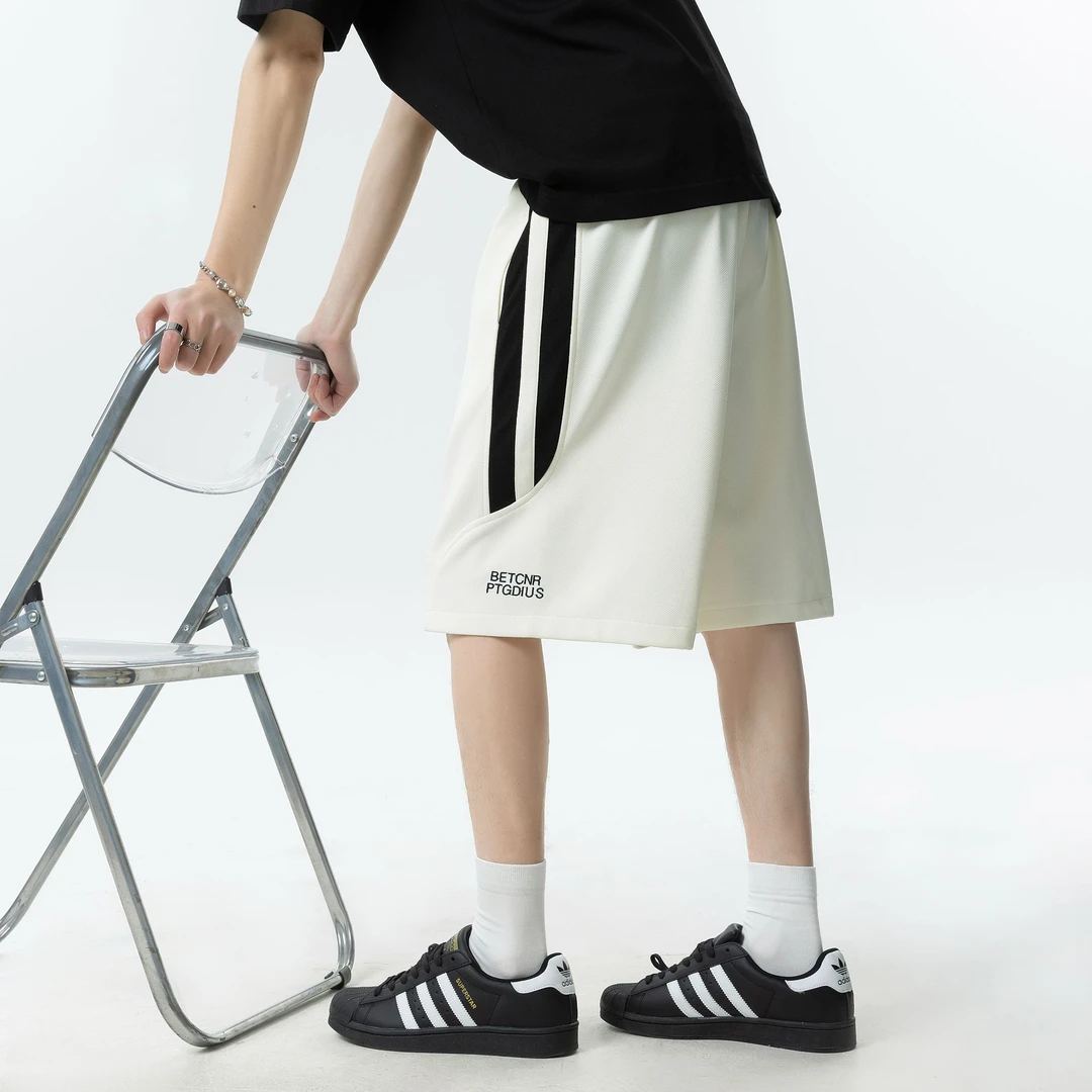 潮牌2025新款美式高街运动短裤夏季男女同款宽松休闲男生五分中裤