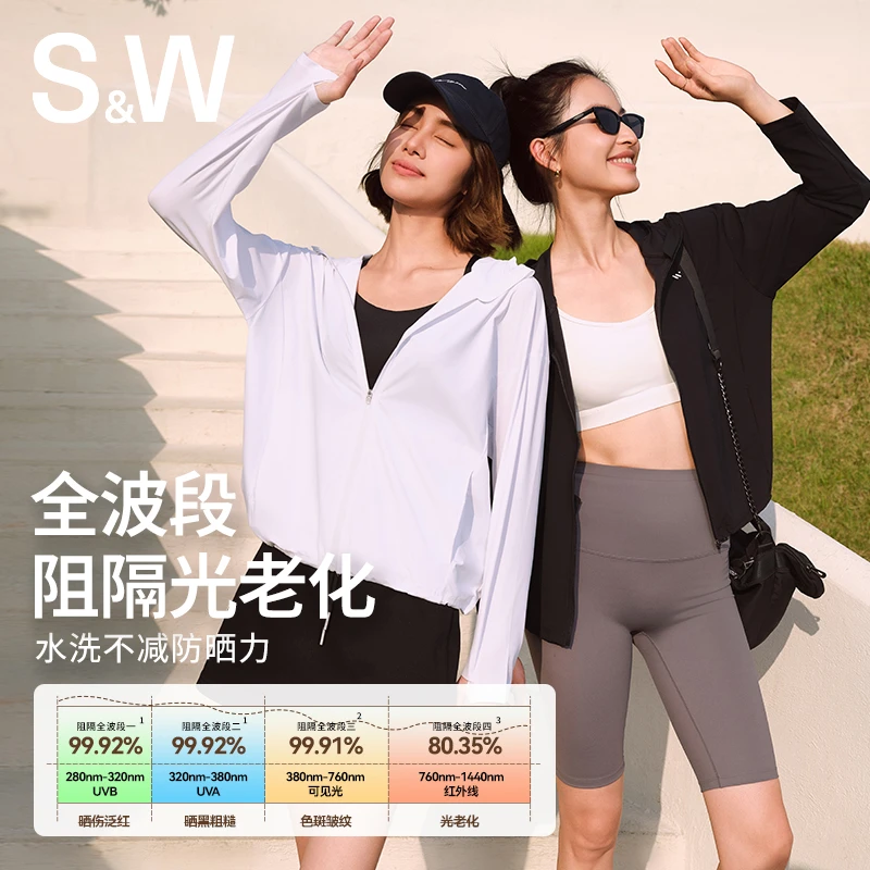 【捡漏】SW速惟户外连帽运动外套防晒衣防紫外线跑步运动服1067