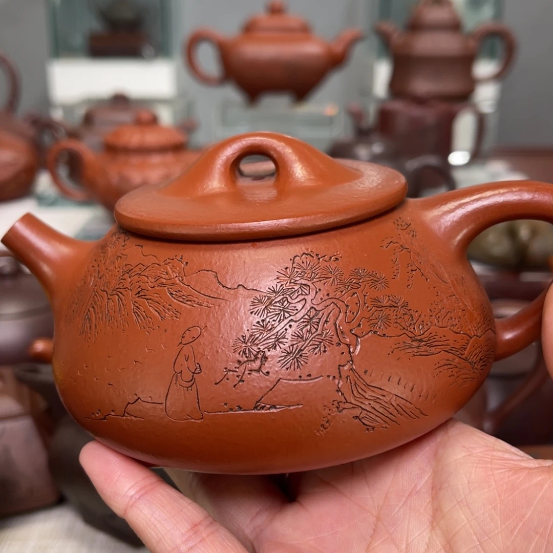 张***生紫砂茶壶景舟石瓢