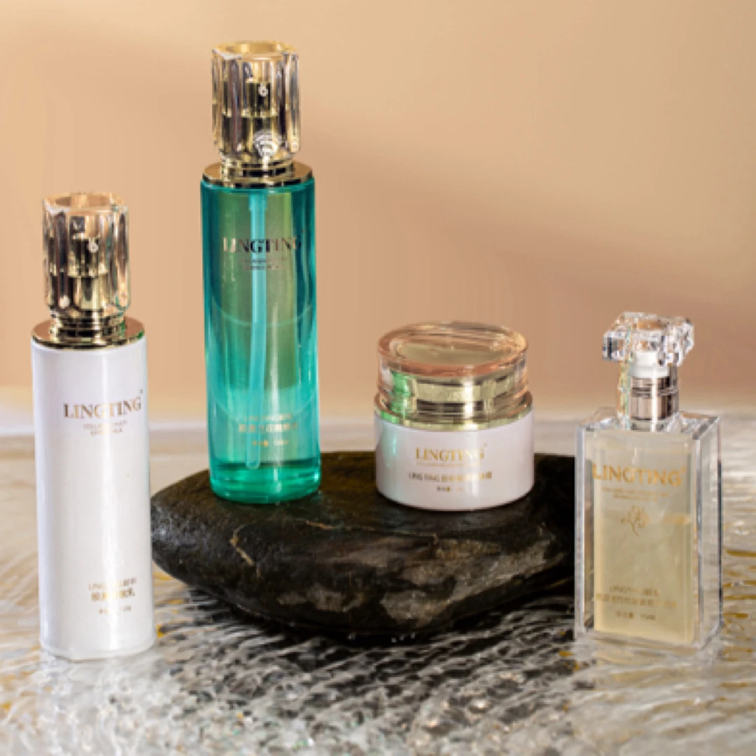 LINGTING/龄听胶原精粹水新品兰花油胶原系列水乳霜护肤品化妆品