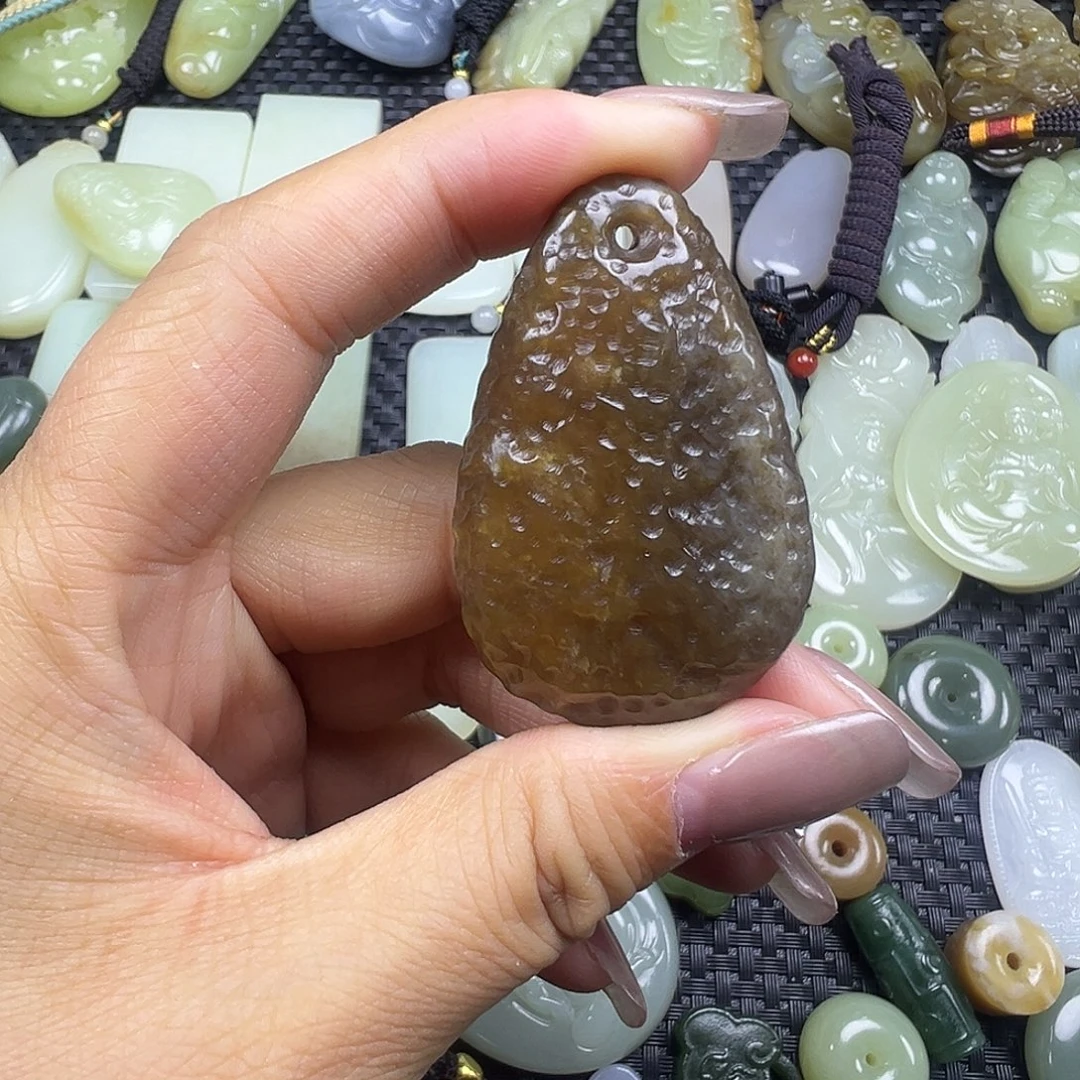 和田玉未镶嵌吊坠(不含链)