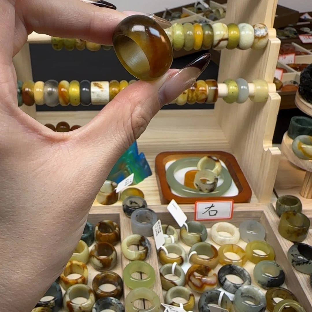 岫玉岫玉戒指内径17未镶嵌c**o