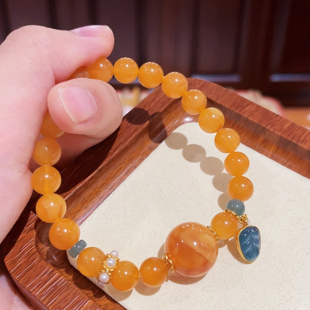 蜜蜡手链未镶嵌手串