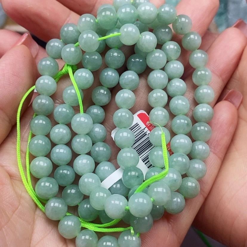 【闪购商品】翡翠颈饰未镶嵌꧁****꧂天然翡翠A货珠链卡7