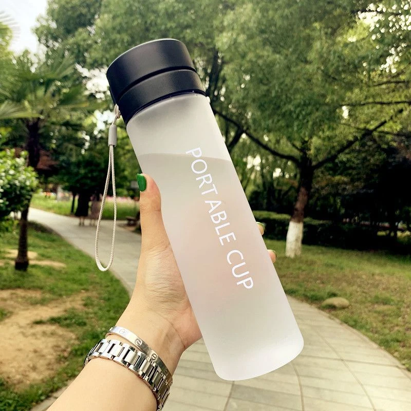 【新店福利】高颜值ins耐摔耐热健身塑料水杯男女防摔便携简约韩版