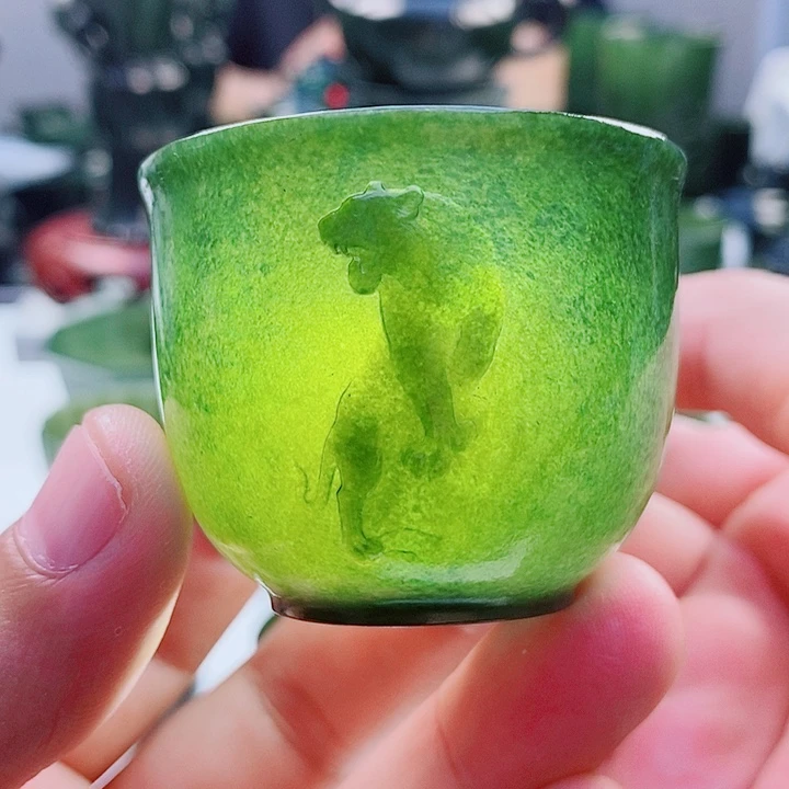 未镶嵌和田玉（青玉）把件微瑕