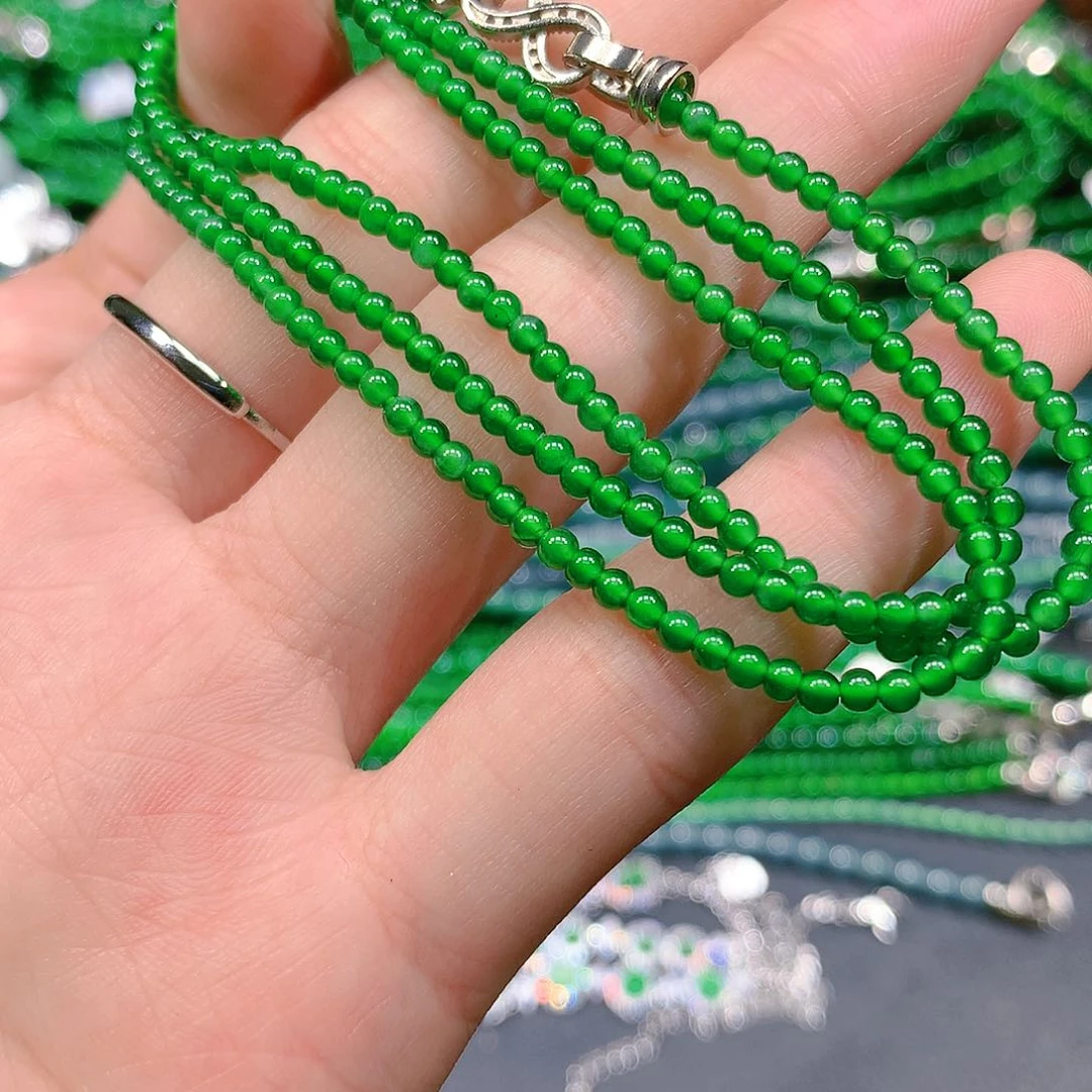 翡翠手串未镶嵌天然翡翠