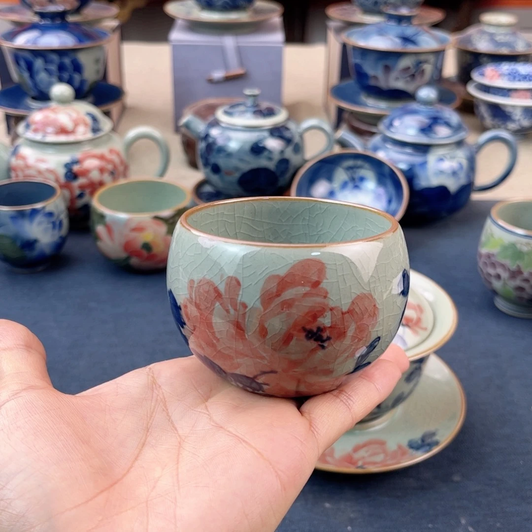 杯景德镇手绘手工茶具