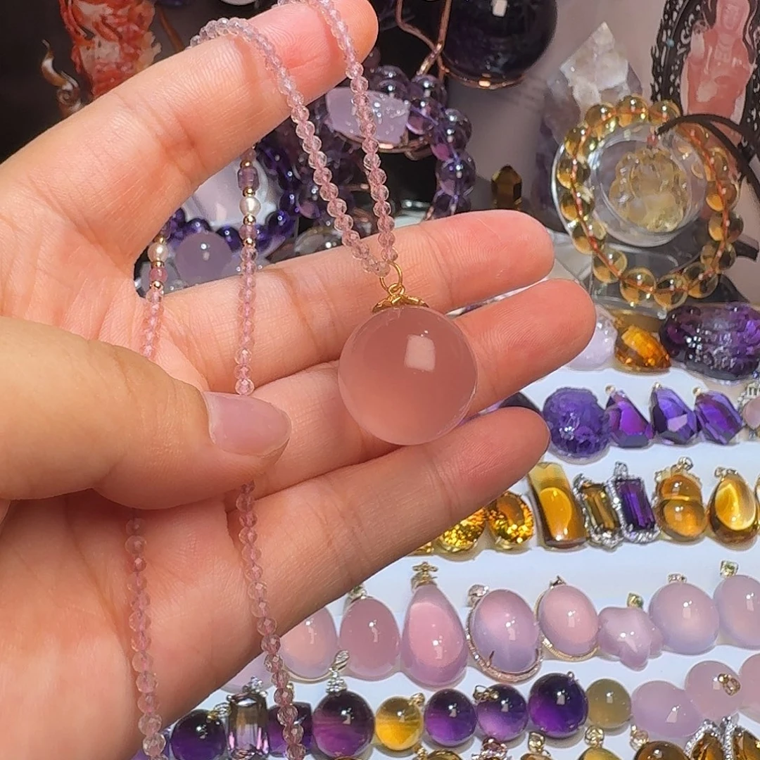 银S925镶嵌颈饰水晶